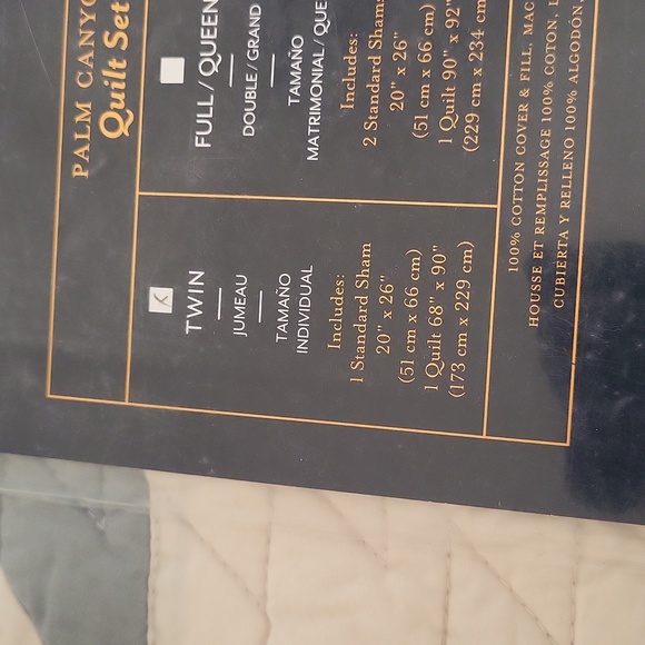 Pendleton Palm Canyon Quilted Set. Twin - Picture 9 of 10